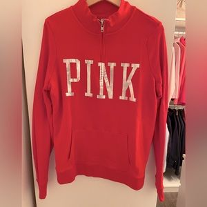 COPY - PINK L Red and Silver Huskers University of Nebraska Embellished Quarter…
